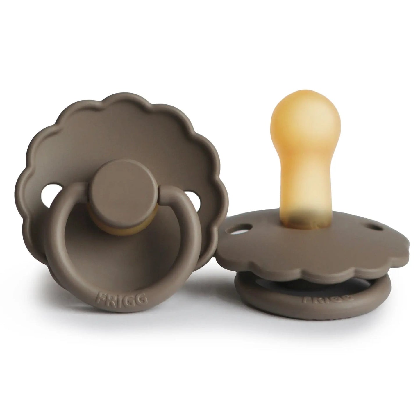 FRIGG Daisy - Round Latex Pacifier - Portobello - Motherhood