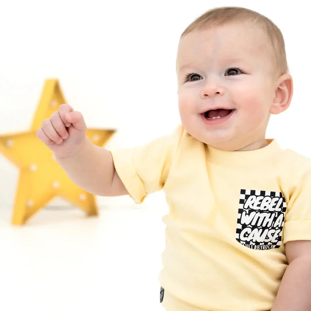 Lullaby Rock - Rebel With A Cause Body vest/Tee + Retro Shorts set - Motherhood