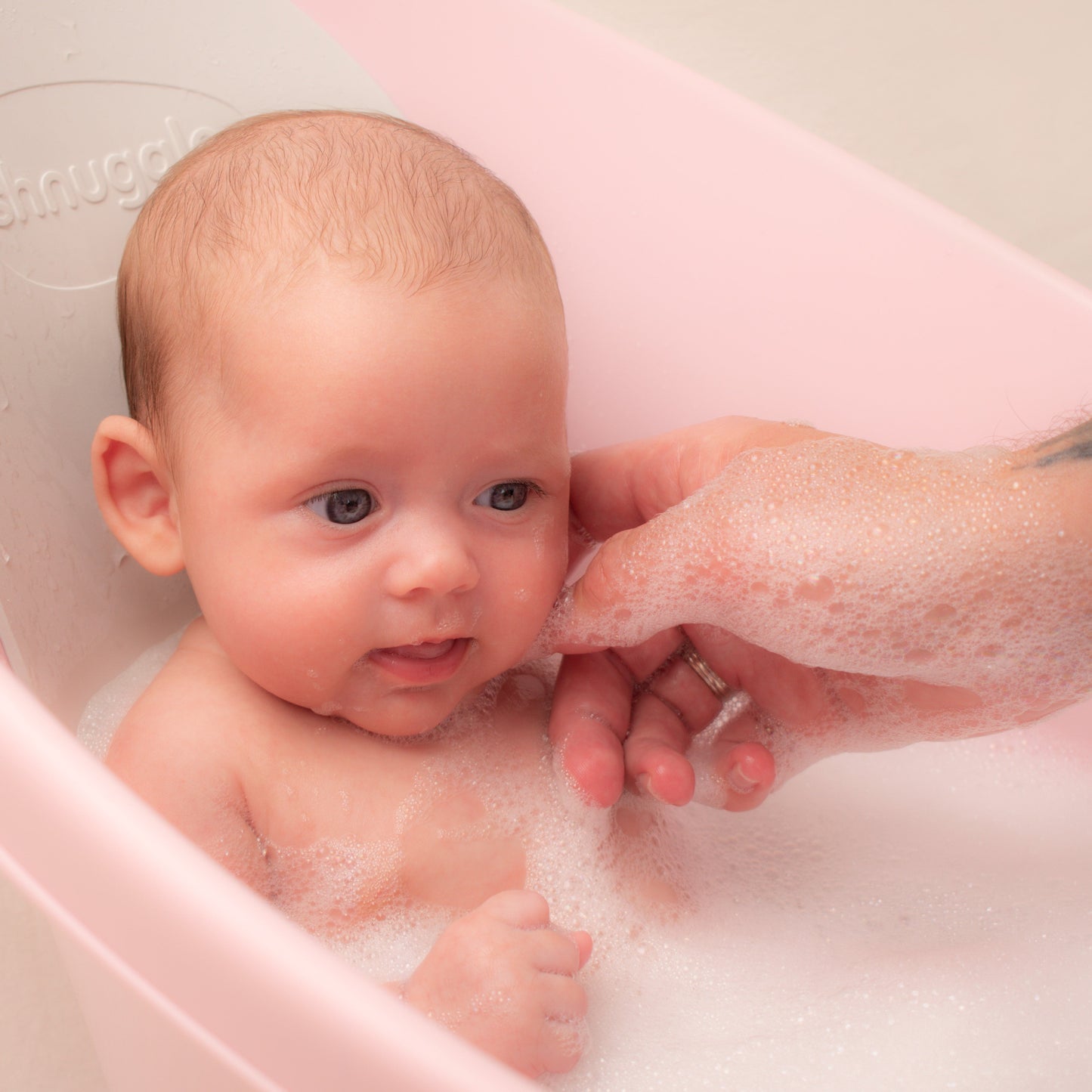 Shnuggle Baby Bath | Newborn baby bath Support with Bum Bump | Compact Bathtub for babies | Bath Seat Suitable from Birth - Motherhood