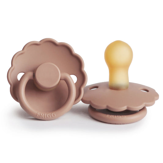 Frigg Daisy - Round Latex Pacifier - Rose Gold