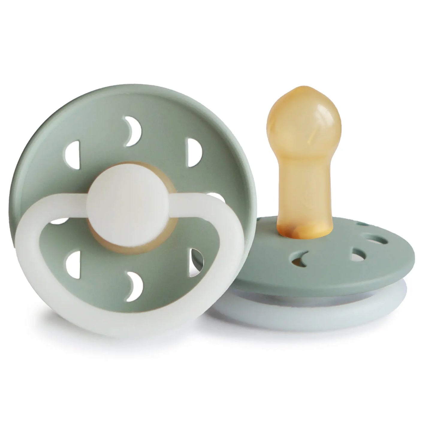 FRIGG Moon Night - Round Latex Pacifier - Sage Frigg