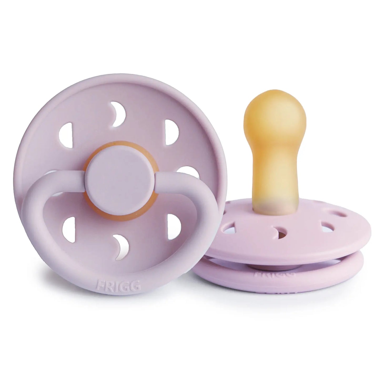 FRIGG Moon - Round Latex Pacifier - Soft Lilac Frigg