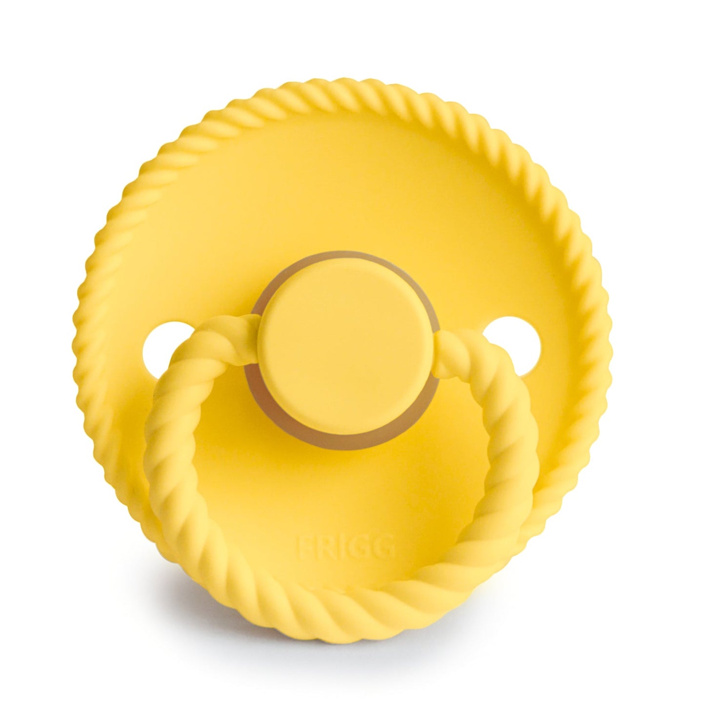 Frigg Rope - Round Latex Pacifier - Sunflower