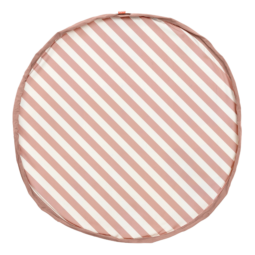 Play&Go - 3-in-1 Playmat & Toy Bag - Stripes Pink