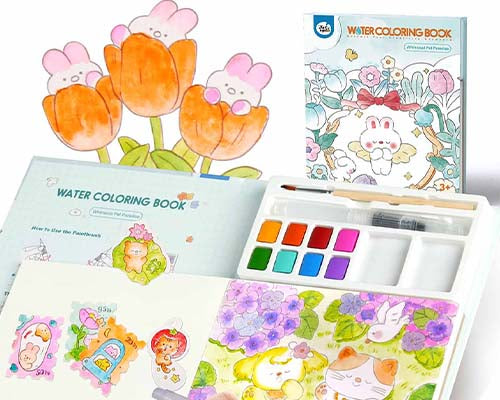 Jar Meló - Watercoloring Painting Book - Whimsical Pet Paradise