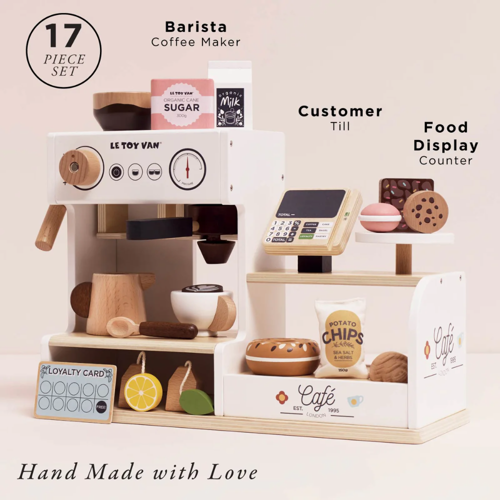 Le Toy Van - Barista Cafe Shop Playset - 18pcs