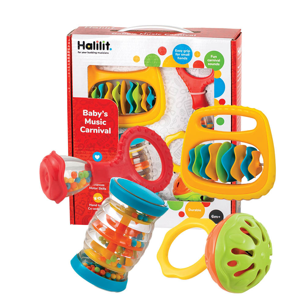 Halilit - Music Instrument for Babies & Toddlers - Baby's Music Carnival Set of 4-**
