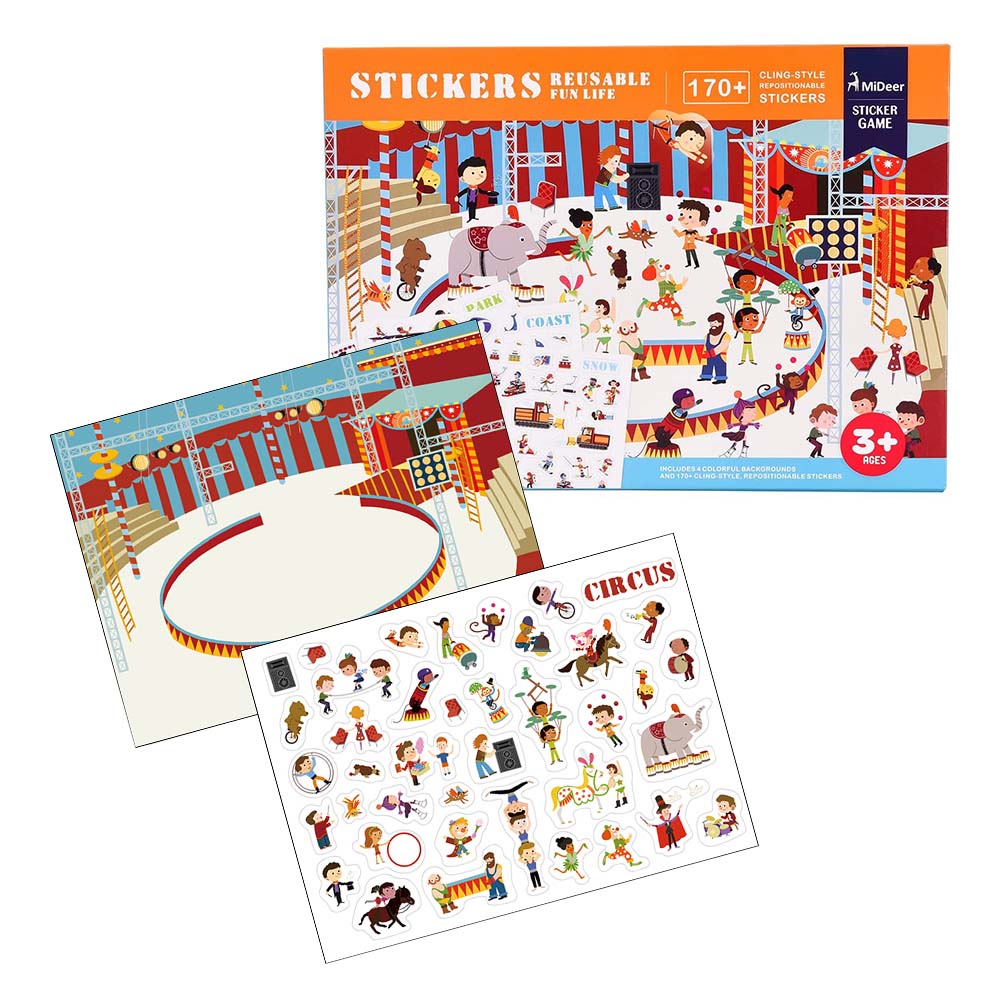 Mideer - Reusable Stickers - Fun Life - 170pcs