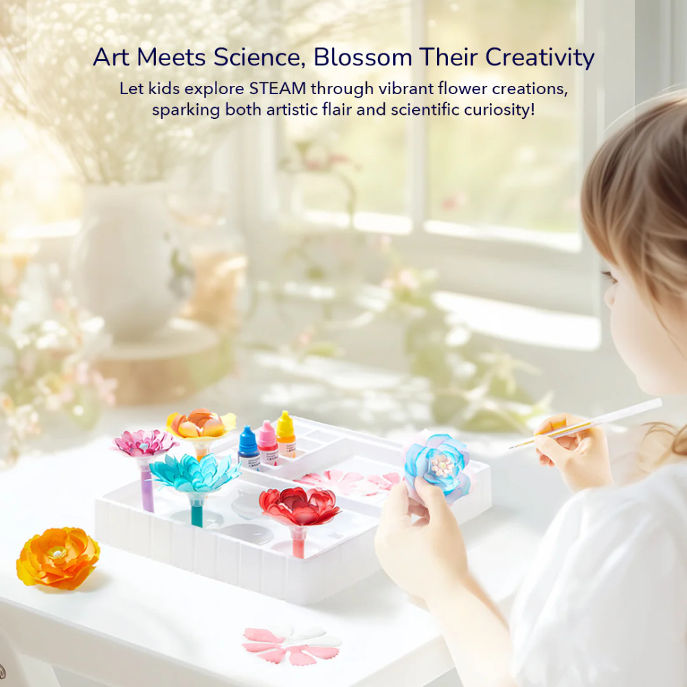 Mideer - Paper Flower Craft Kit - Creative Arts & Crafts Set