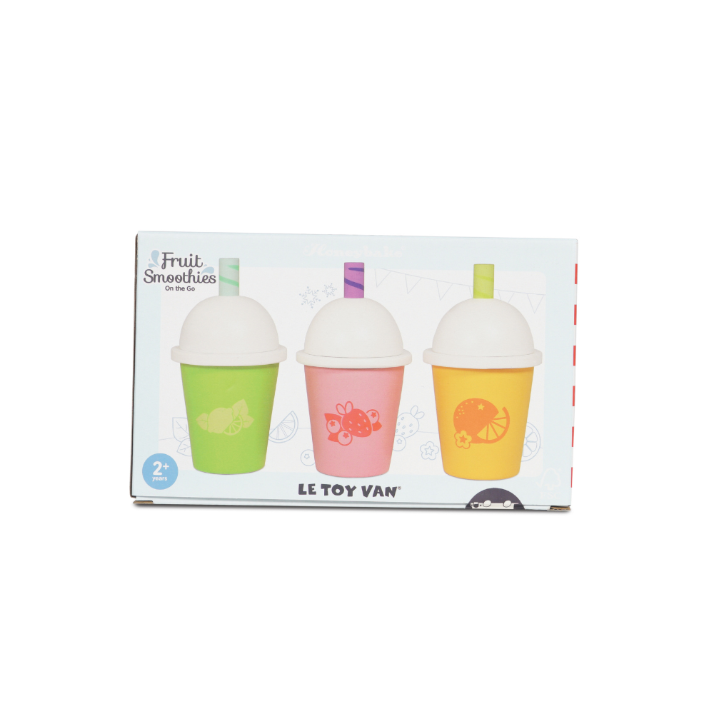 Le Toy Van - Wooden Take Away Smoothie Trio - 3pcs