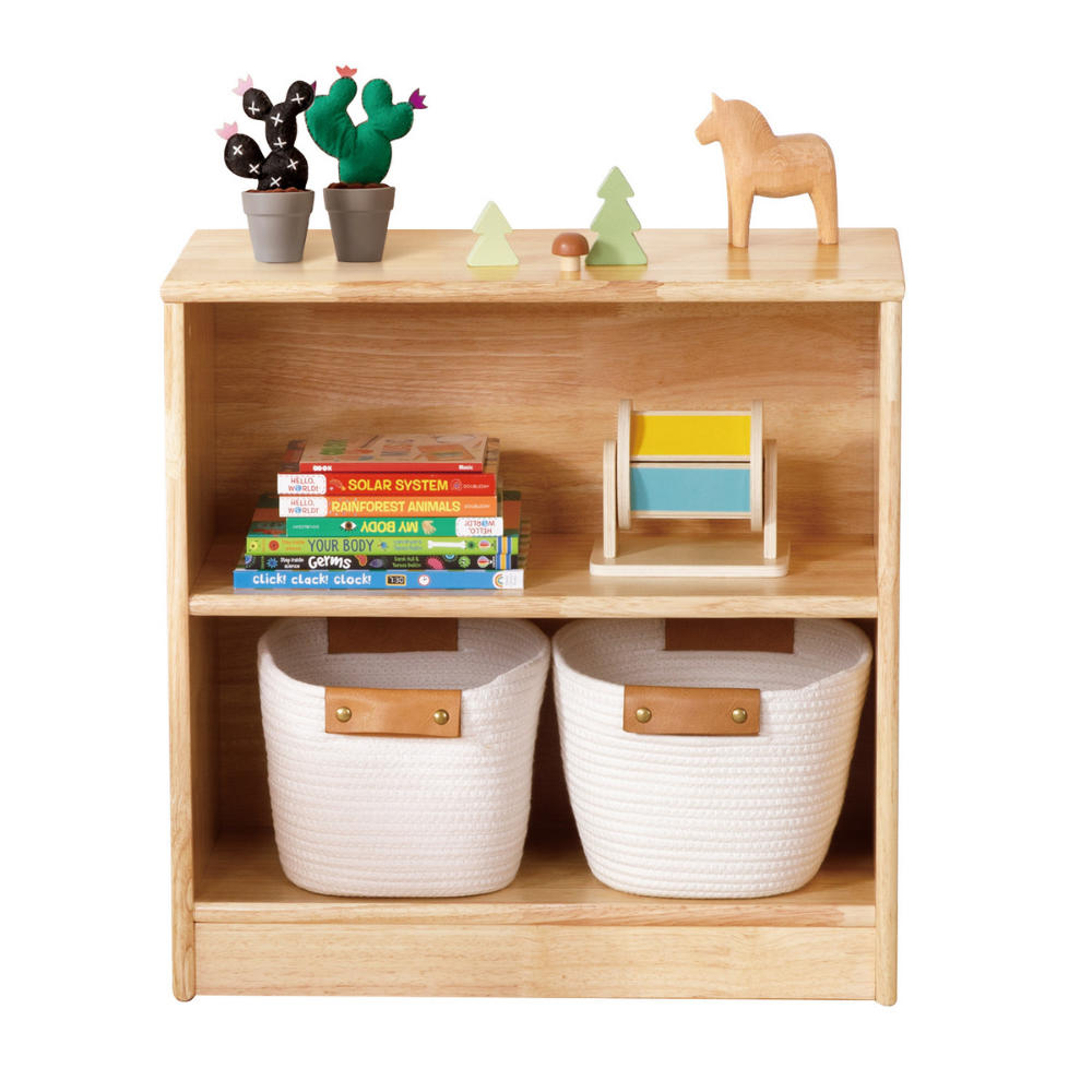 TookyToy - Wooden Shelf and Toy Storage for Kids Room: Rubber wood 60x60cm