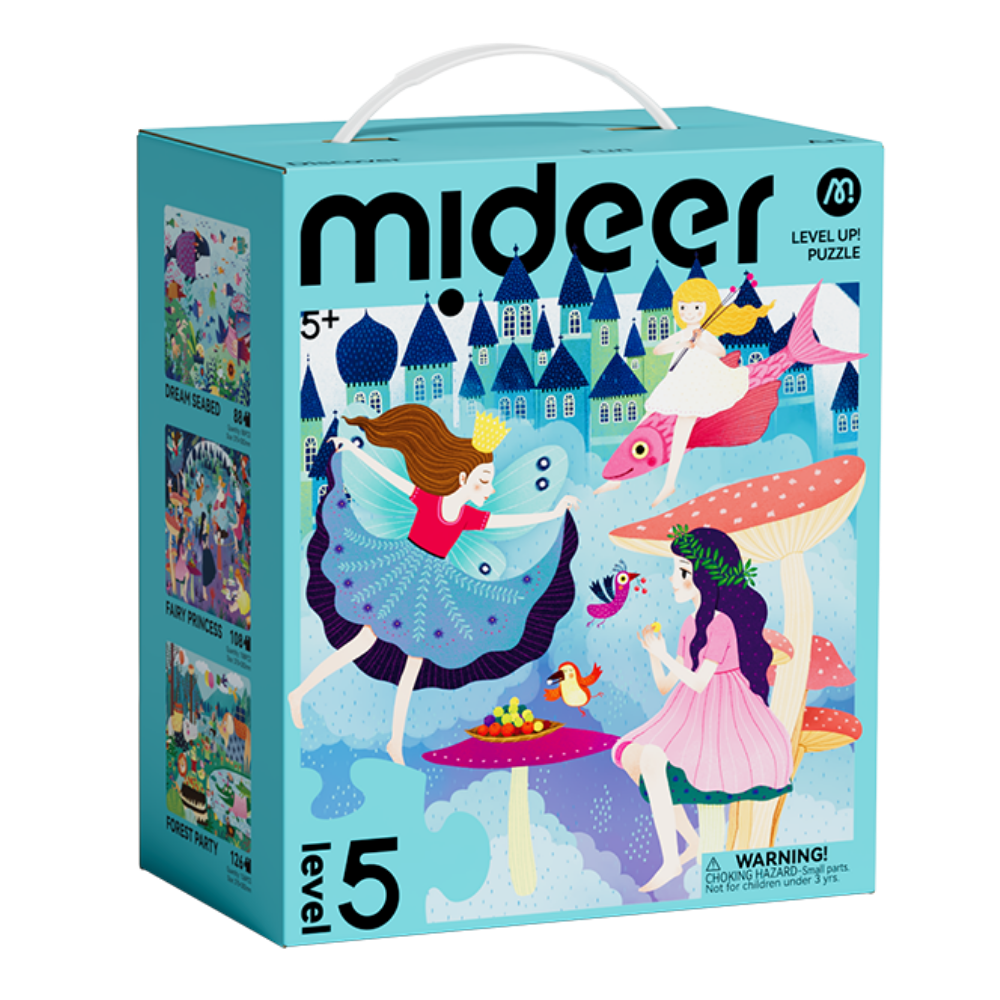 Mideer - Level Up Jigsaw Puzzle for Kids- 3-in-1 - Level 5 Dreamy World