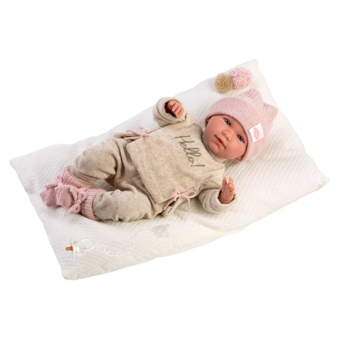 Llorens - Baby Girl Doll with Outfit & Cushion: Mimi - 42cm