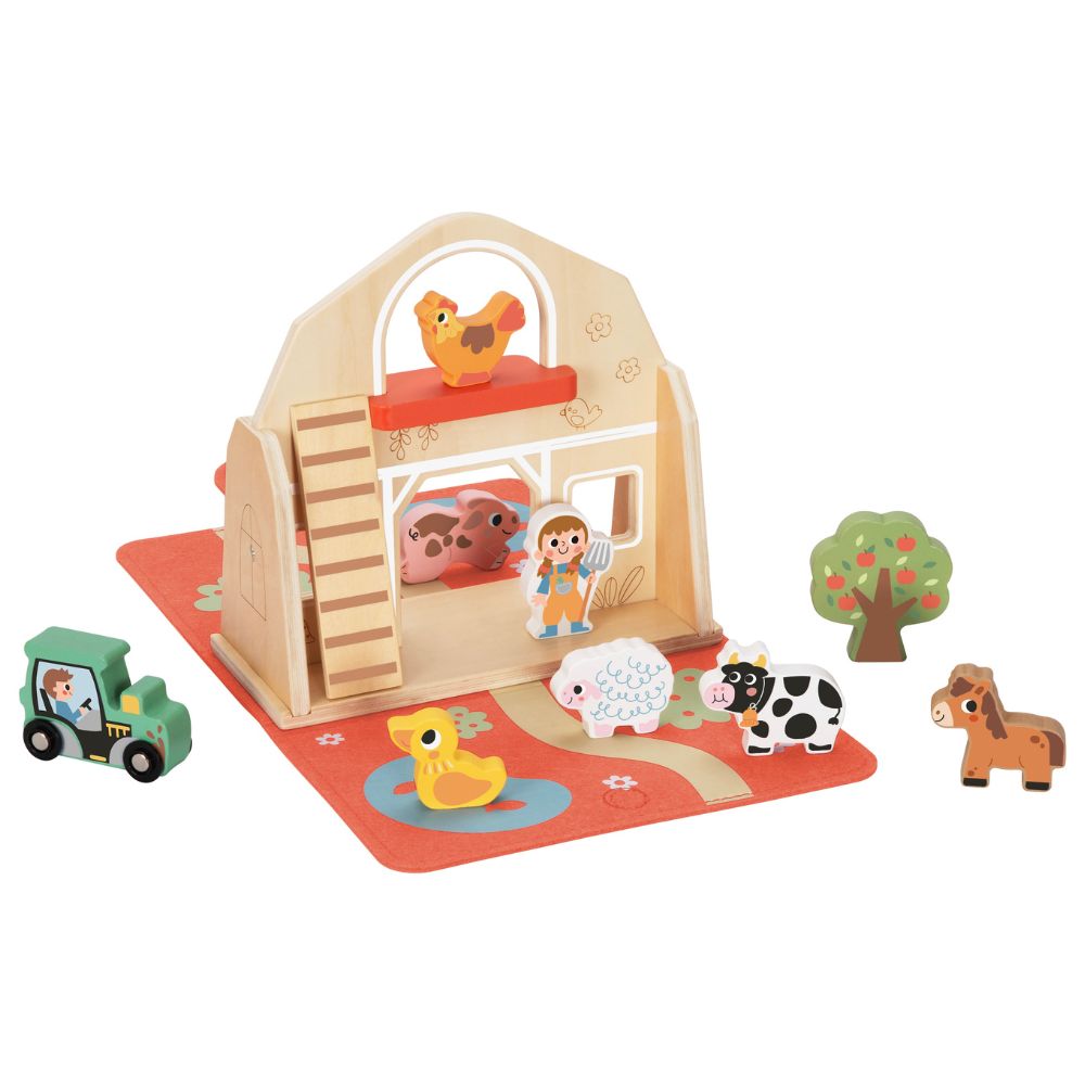 TookyToy - Farm Animals Story Box Play Set