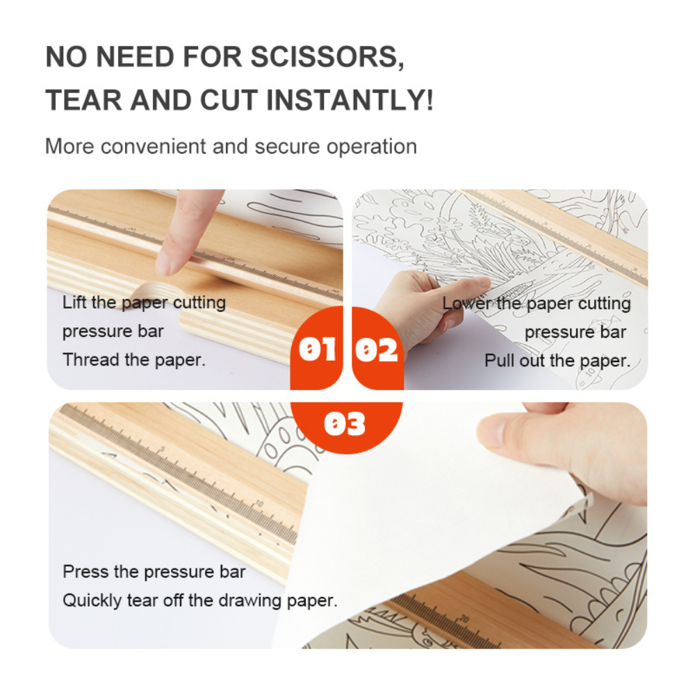 Mideer - Paper Roll Holder with Built-in Stationery Organiser