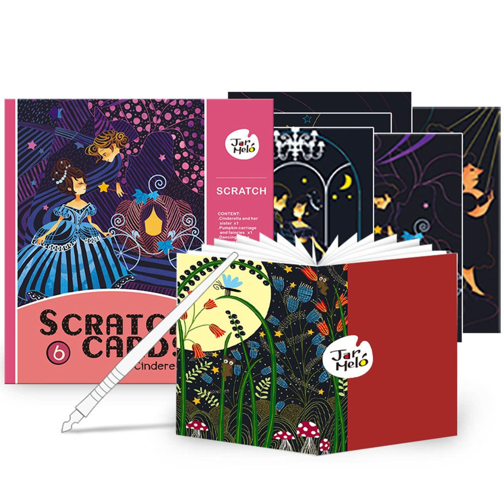 Jar Meló - Scratch Cards Art Set - Cinderella