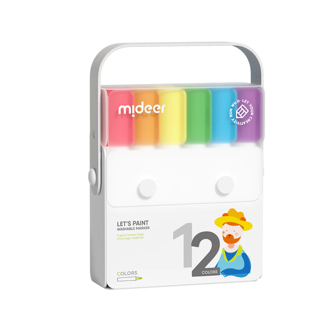 Mideer - Washable Marker - 12 Colours
