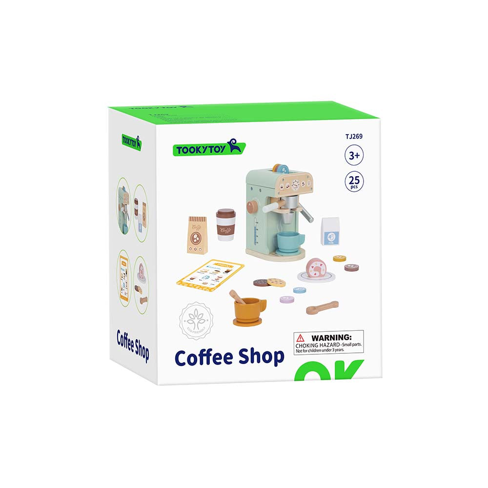 TookyToy - Pretend Play Coffee Shop Toy Set - Motherhood