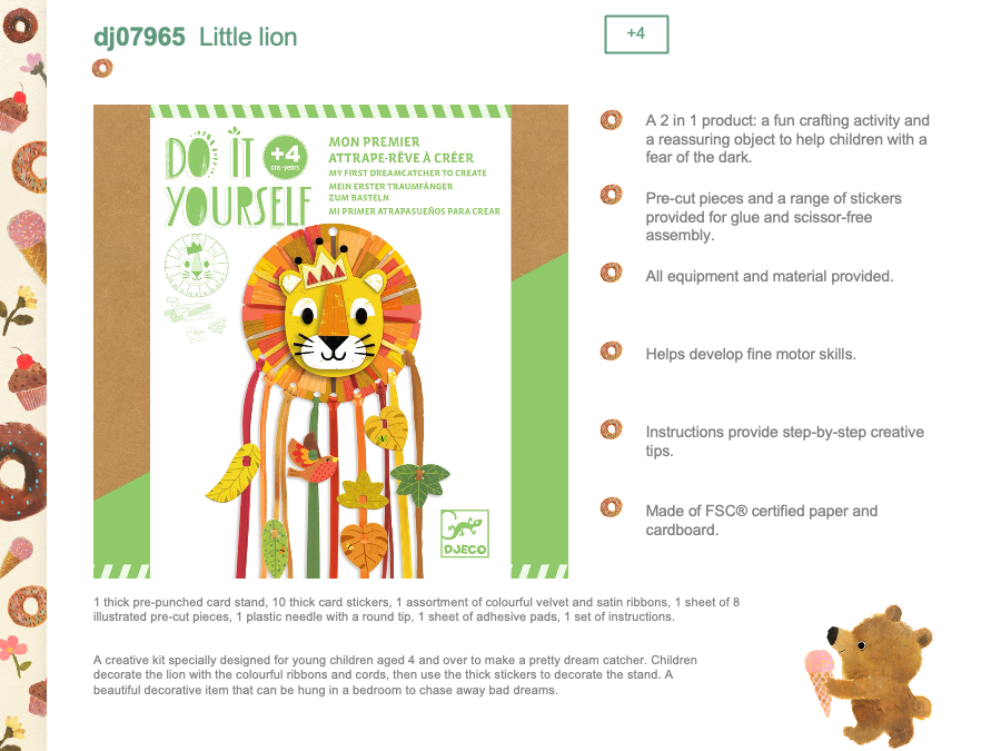 Djeco My first dreamcatcher - Little Lion - DJ07965