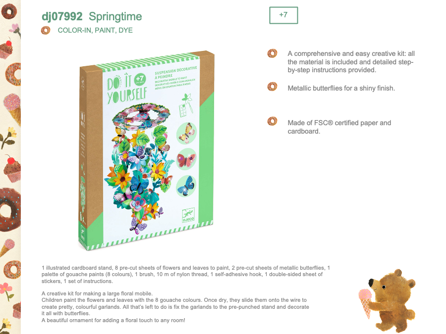 Djeco Mobile to paint - Springtime - DJ07992