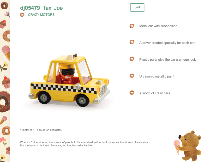 Djeco Taxi Joe - DJ05479
