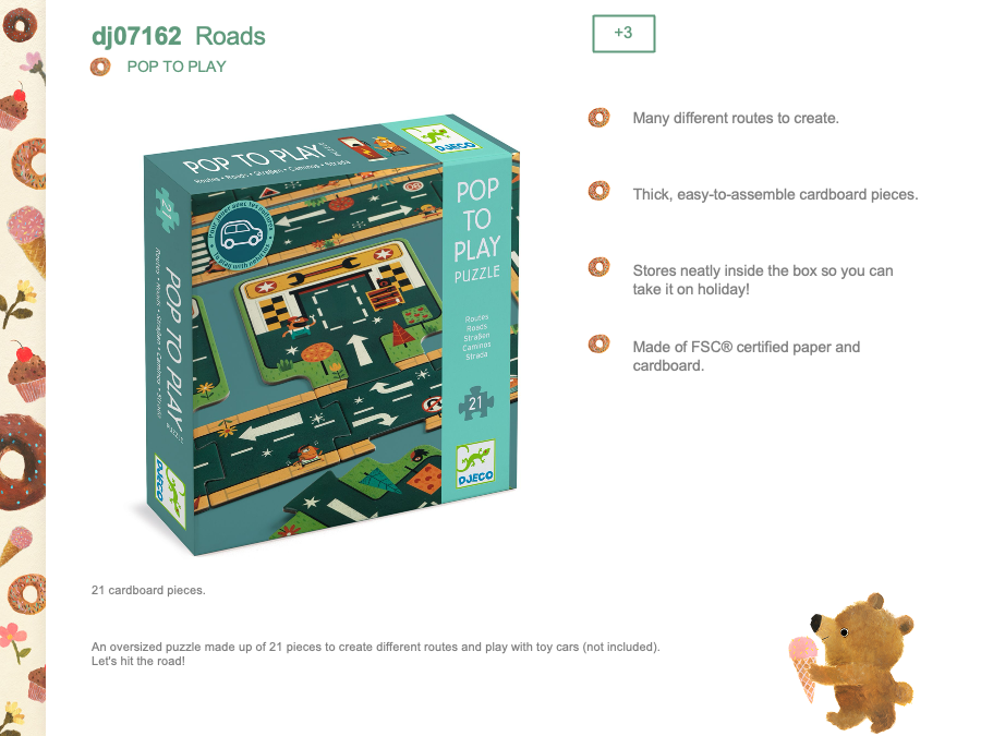 Djeco Roads puzzle - DJ07162