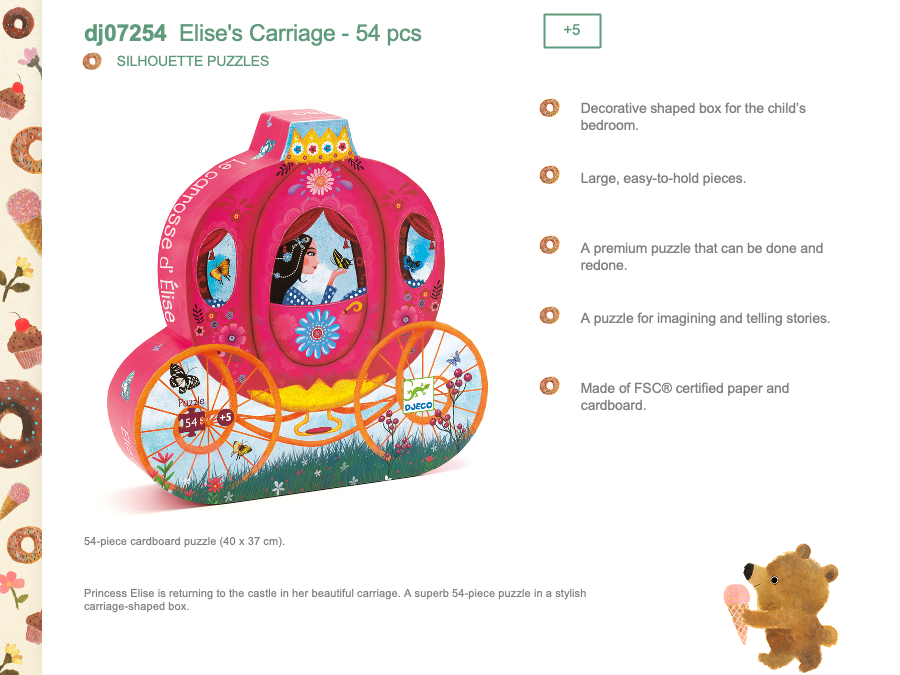 Djeco Elise's Carriage - DJ07254
