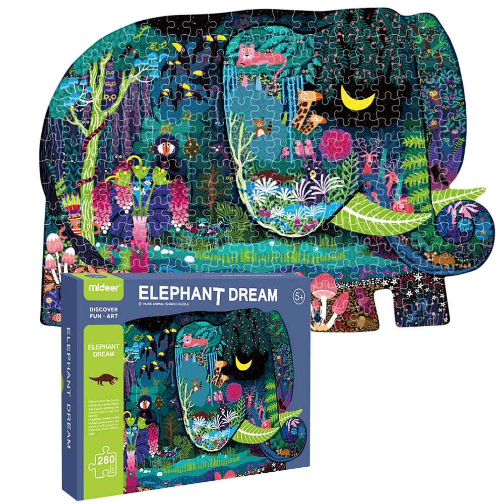 Mideer - Animal Puzzle - Elephant - 280pcs
