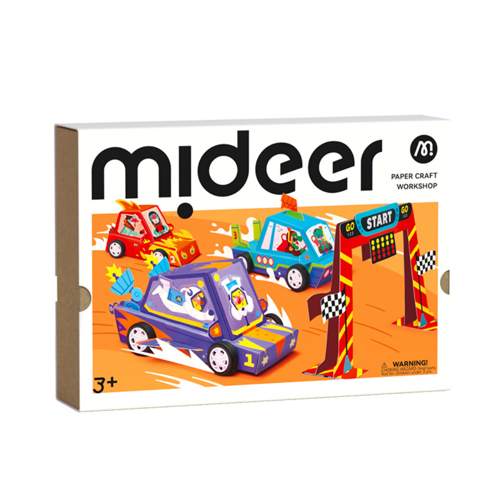 Mideer - Origami Paper Craft Kit: Racing Car