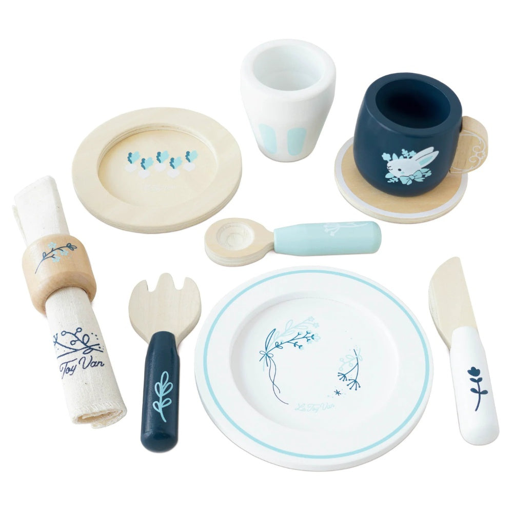 Le Toy Van - Wooden Cutlery & Dinner Set - 10pcs