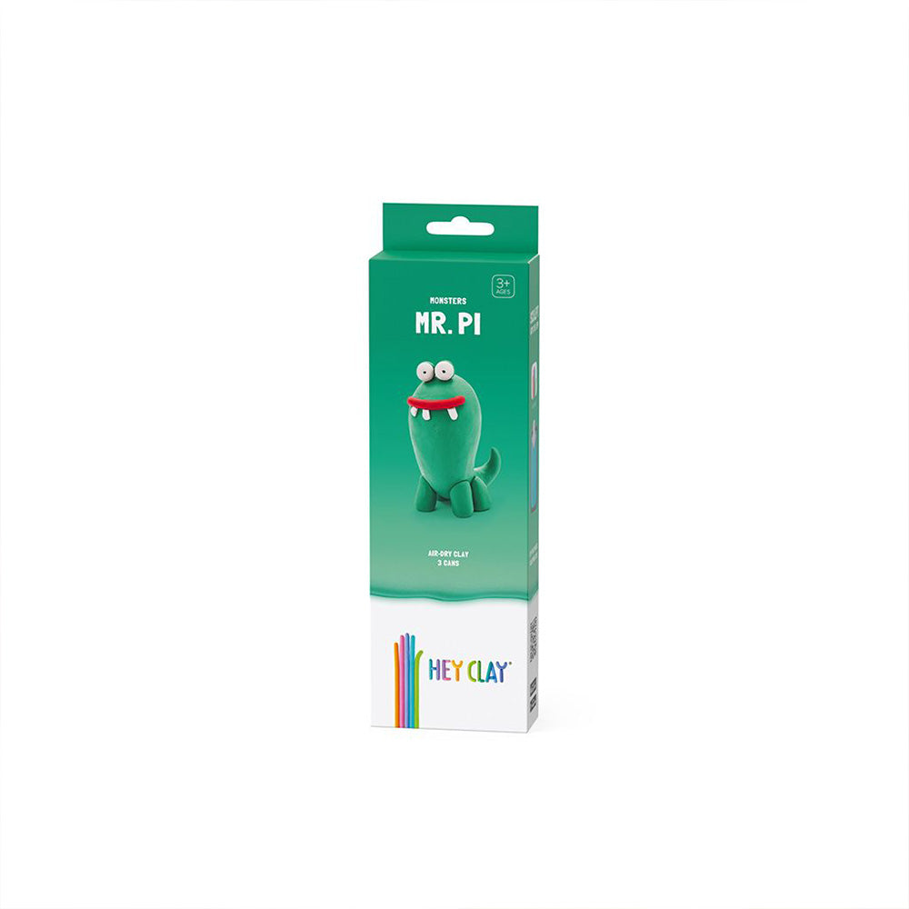 Hey Clay - Modelling Air-Dry Clay with Fun Interactive App - Pi, series Monsters, 3 cans
