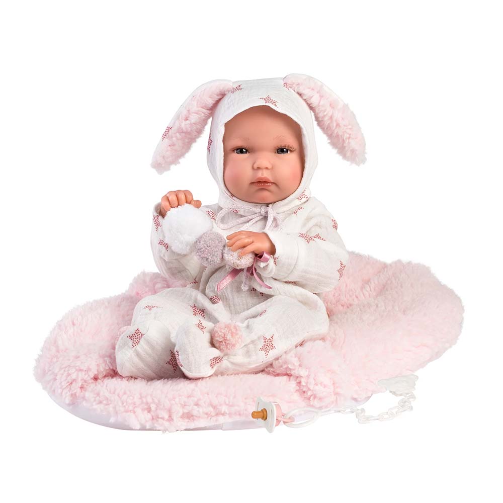 Llorens - Bimbo Doll With With Baby Carrier Seat Clothing & Accessories- 35cm