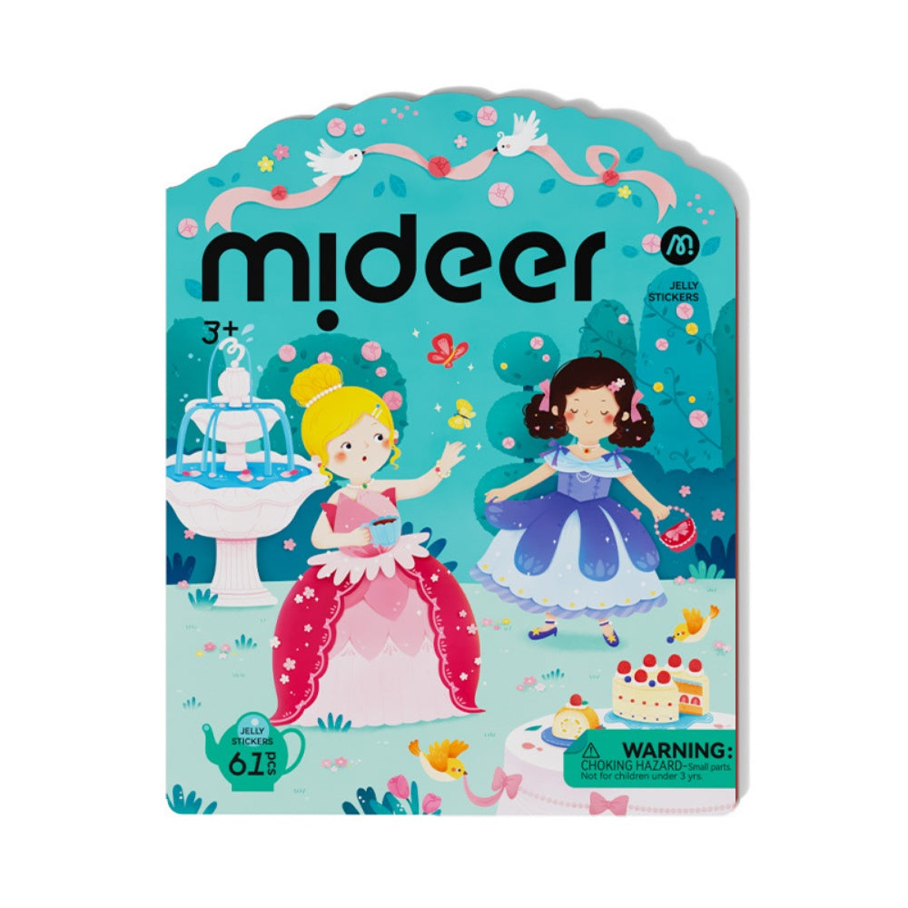 Mideer - Reusable Jelly Sticker Set - Princess Dess-Up - 61pcs