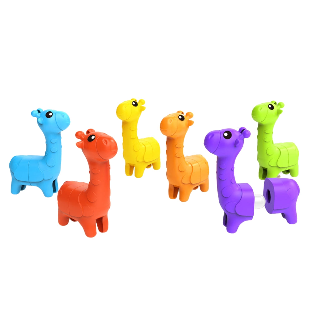 Mingli Toys - Mix, Match & Connect Giraffes - Educational Toy - 6 Pieces
