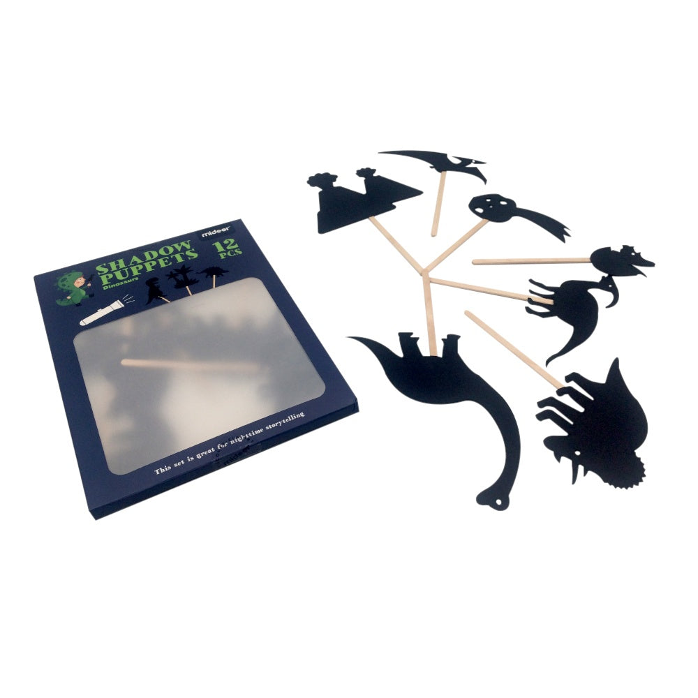 Mideer - Dinosaur Shadow Puppets Set