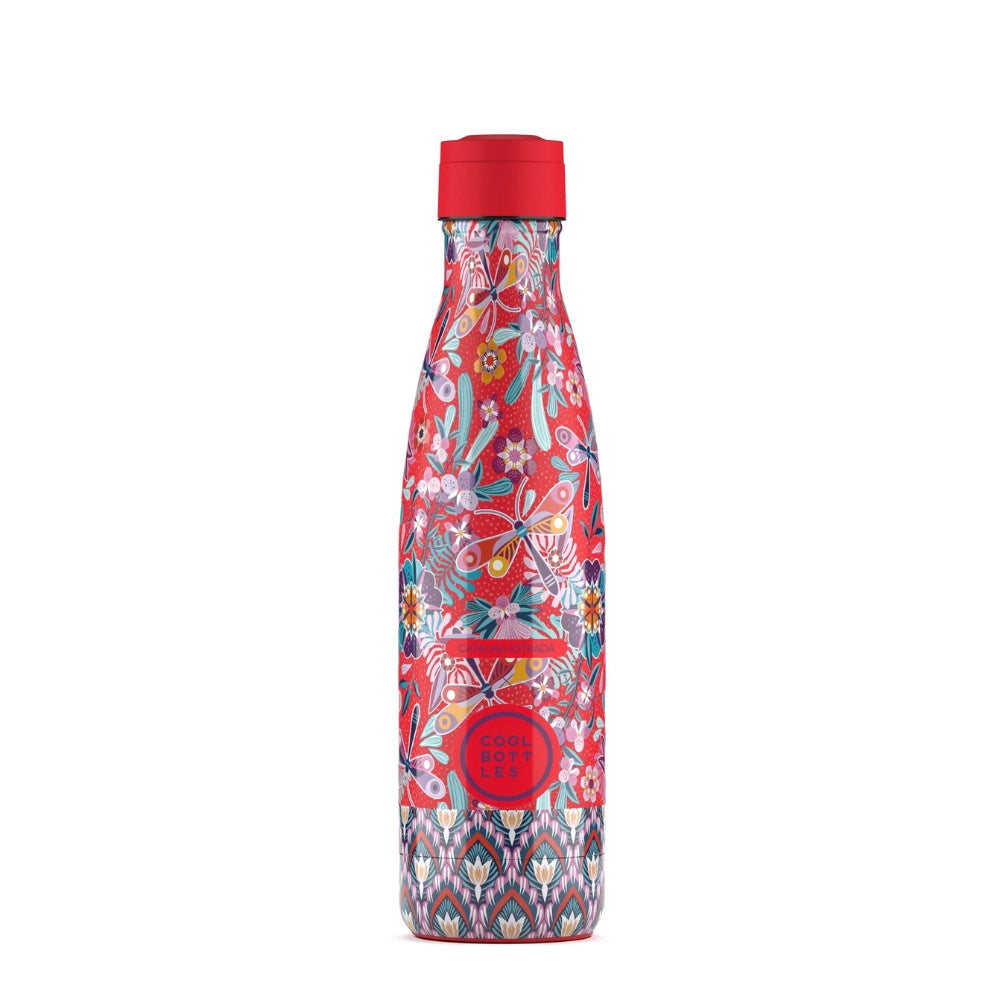 Cool Bottles - Triple-Insulated Water Bottle - Dragonfly Paradise 500ml