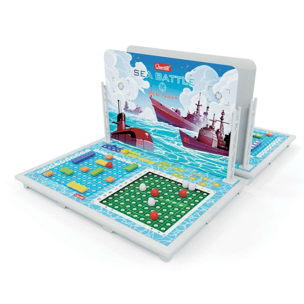 Quercetti - Sea Battle Strategy Game - Classic Battleship-Style Logic Game