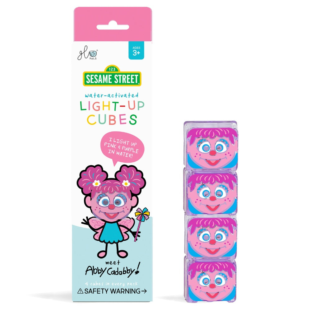 Glo Pals - Water Activated Light-Up Sensory Toys - Abby Sesame Street (4 Pack)