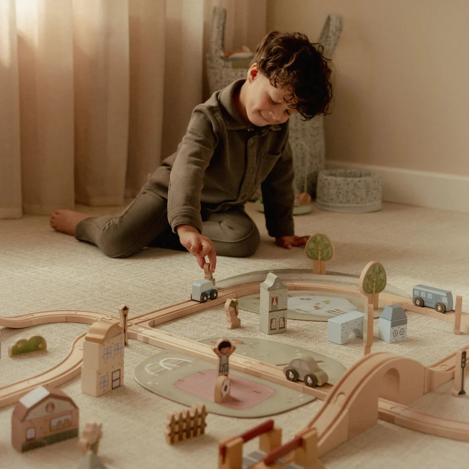 Little Dutch Wooden Train Track XL