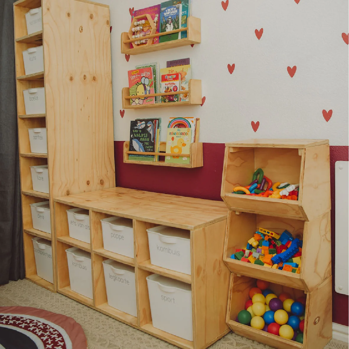 Klim & Klouter Storage Solutions for kids - Montessori
