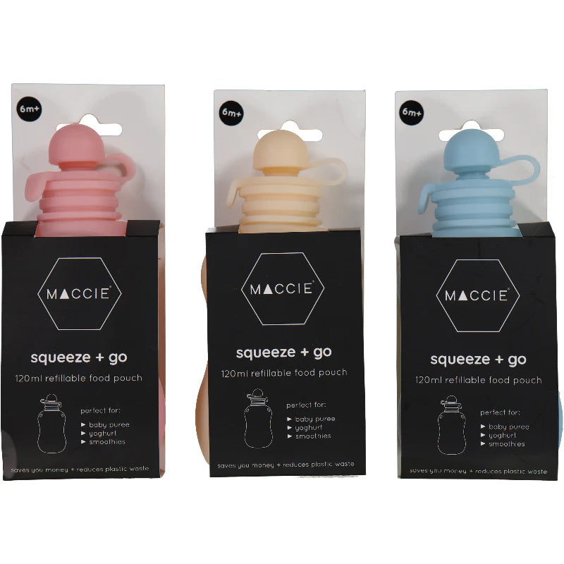Maccie Squeeze + Go Refillable Food Pouches - Motherhood