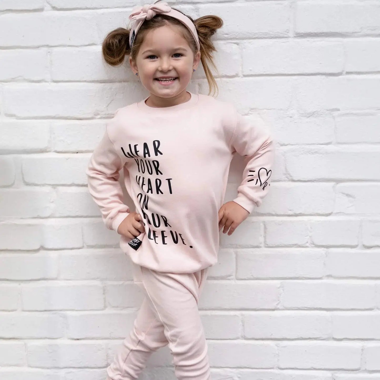 Lullaby Rock - Heart on Your Sleeve Sweatshirt & Jogger - Motherhood