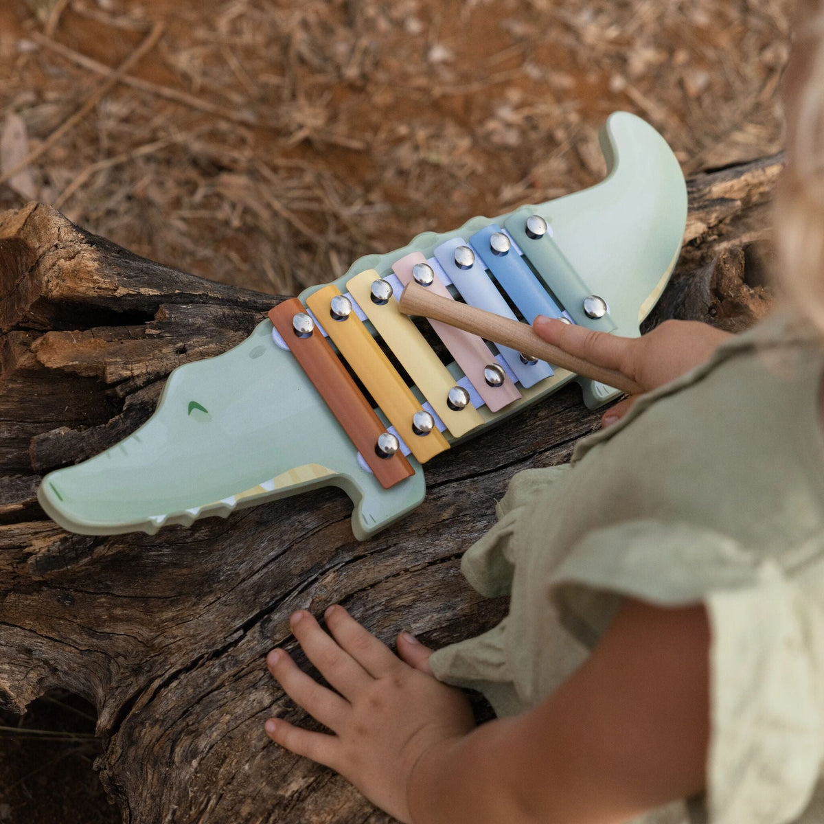 Little Dutch Xylophone Crocodile Safari Friends FSC