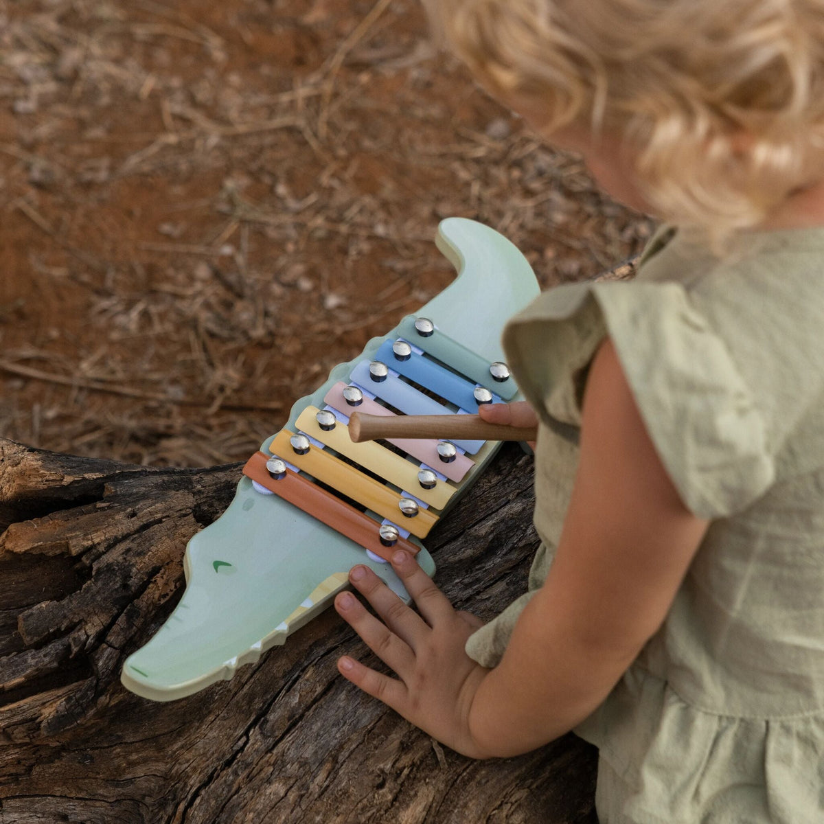 Little Dutch Xylophone Crocodile Safari Friends FSC
