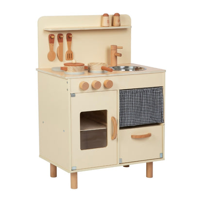 TookyToy - Pretend Play Wooden Kitchen Set with Accessories