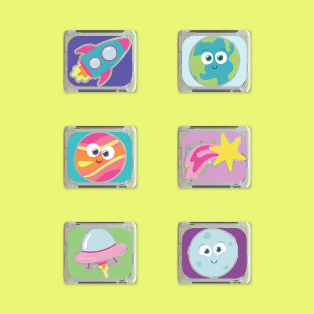 Glo Pals - Water Activated Light-Up Sensory Toys - Space (6 Pack)