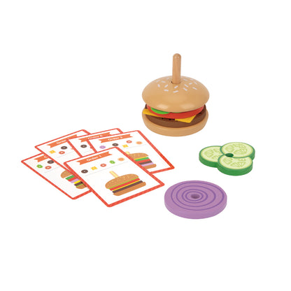 TookyToy - Making A Burger - Stacking & Sequencing Activity Toy - Motherhood