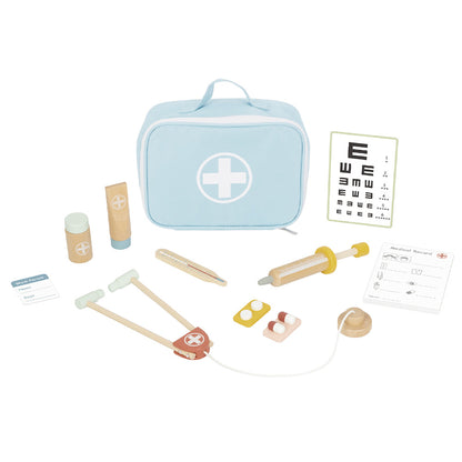 TookyToy - Pretend Play Little Doctor Blue Play Set - Motherhood