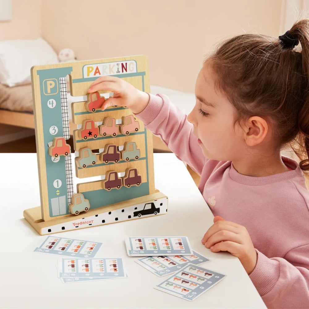 TopBright - Montessori Parking Challenge: Sliding Puzzle Board Game for Kids