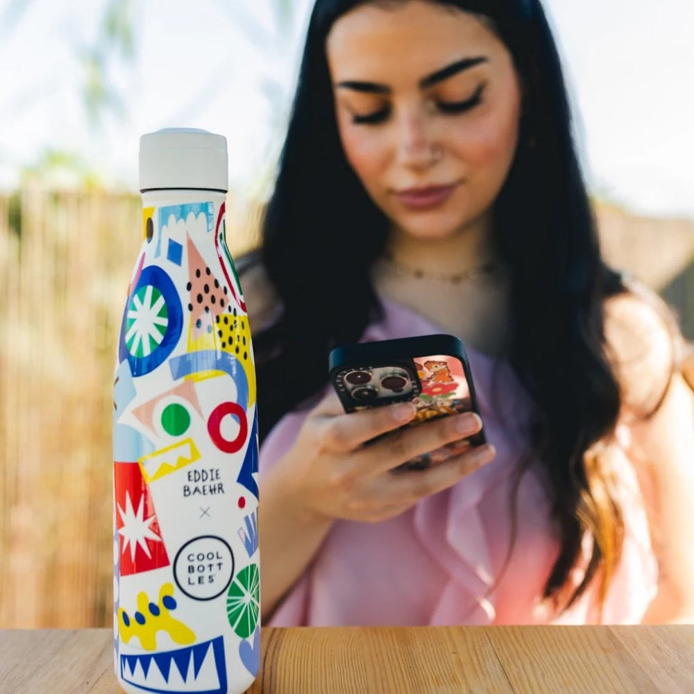 Cool Bottles - Triple-Insulated Water Bottle - Electric Garden 500ml